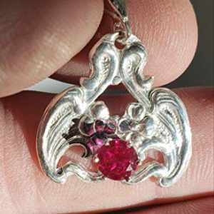 Red Ruby in Sterling silver